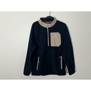 Burlebo Half Zip Micro Fleece Dark Blue Size Medium